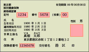 資格確認書② 紙型