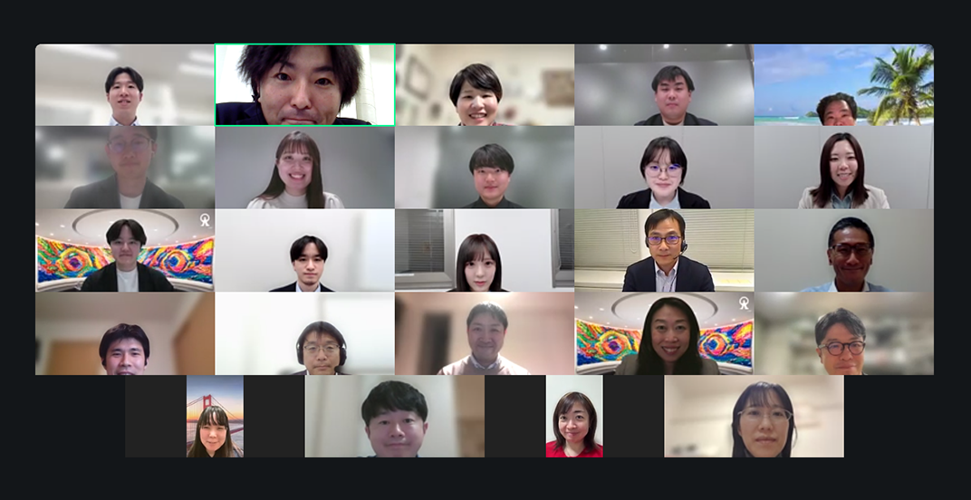 オリエンテーションコミティーZoomの様子