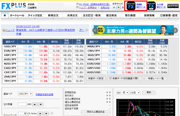 ログイン方法 取引ガイド Fx Plus マネックス証券