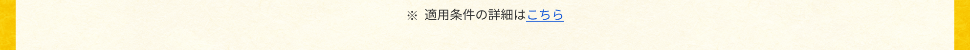 ※適用条件の詳細はこちら