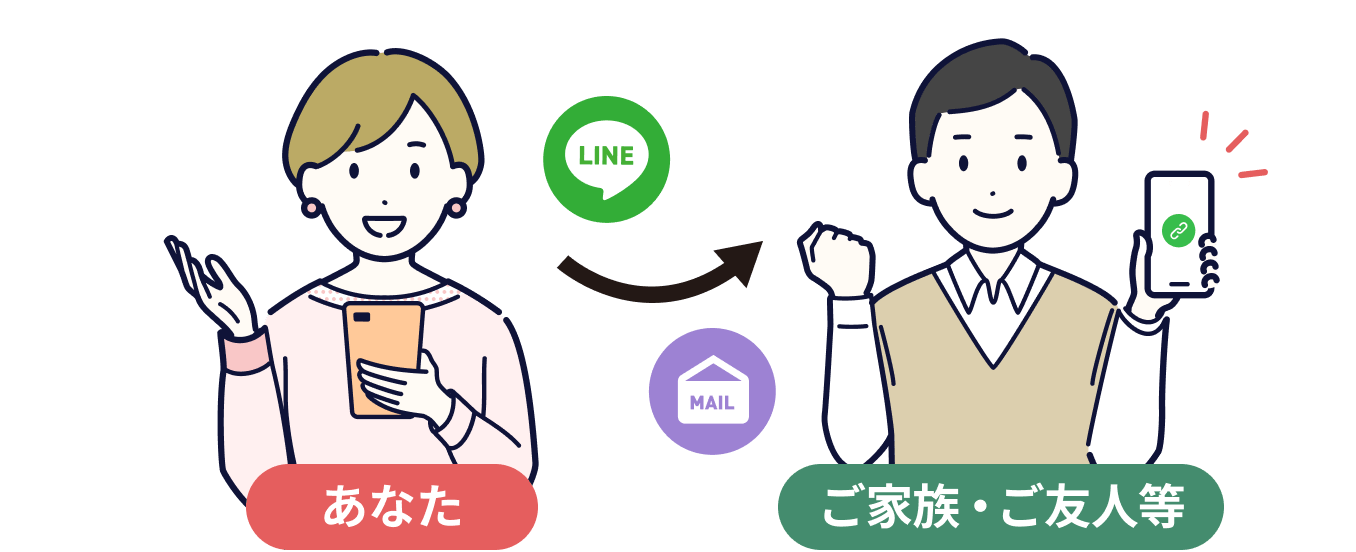ご紹介者様のSTEP2を表すイラスト