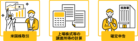 特定口座を開設していない場合のフロー図