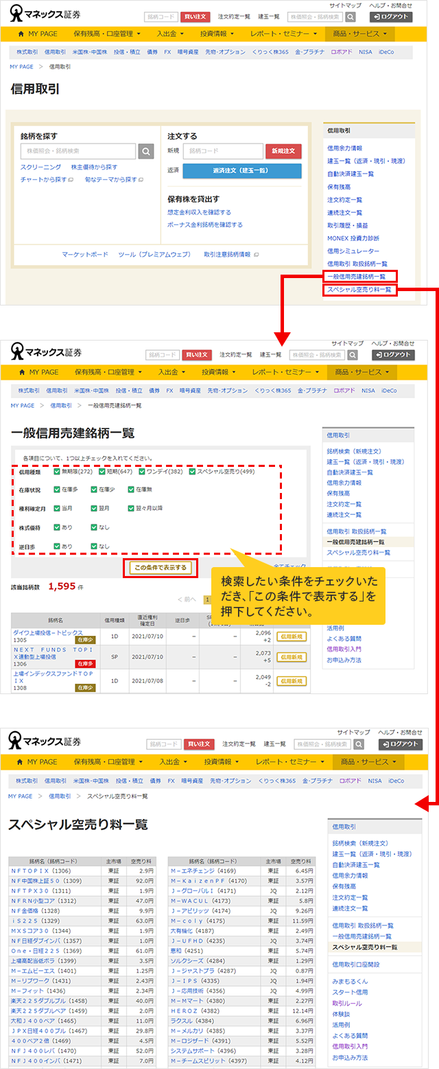 一般信用売建取引の銘柄拡充 2 000銘柄以上へ拡充 最新情報 マネックス証券