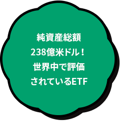 純資産総額238億米ドル！世界中で評価されているETF