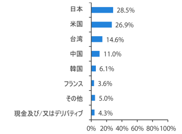 国別組入状況（2023年6月時点）のグラフ