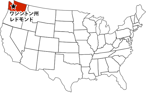 ワシントン州レドモンドの地図